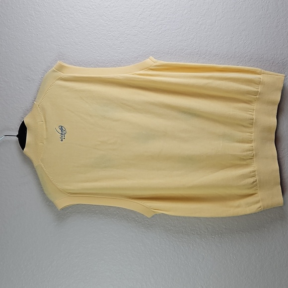 Martin | Men's 1/4 Zip Merino/Cotton Argyle Whisper Rock Golf Club Vest Sz L - Picture 9 of 10